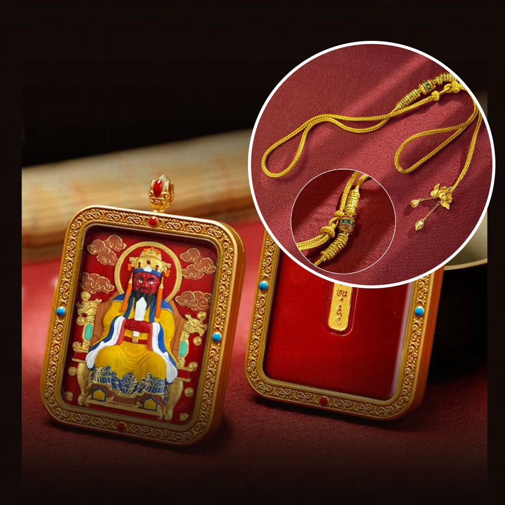 Cinnabar Hand-painted Thangka - Fifth Prince (Wuye)