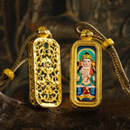 3D Relief Hand-painted Thangka Pendant