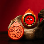 Vermilion Nebula Thangka Pendant - Customizable