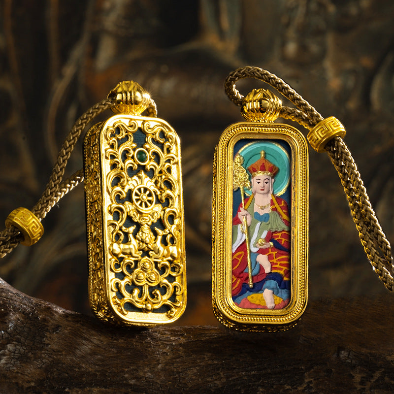 3D Relief Hand-painted Thangka Pendant