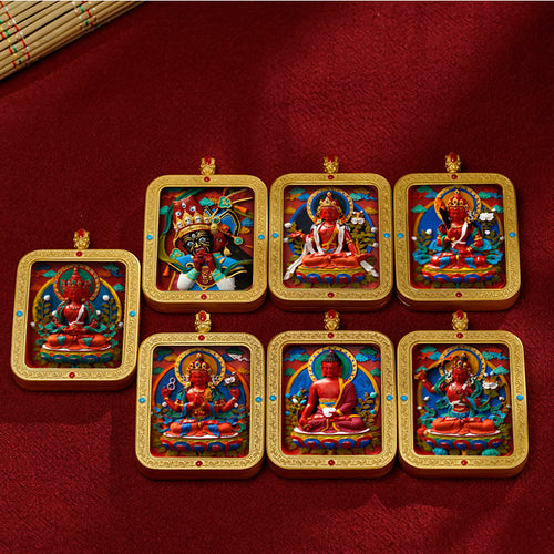 Cinnabar Hand-painted Thangka - Fifth Prince (Wuye)