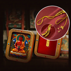 Cinnabar Hand-painted Thangka - Zodiac Guardian Buddha Amitabha