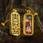 3D Relief Hand-painted Thangka Pendant