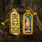 3D Relief Hand-painted Thangka Pendant